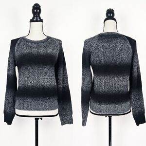 NWOT Bobi Black Gray and Black Ombre Sweater